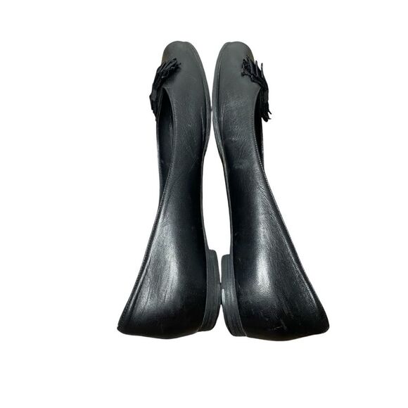 Chanel Black Leather CC Bow Ballet Flats EU 40 US 9 Ballerina Flats - Picture 6 of 11